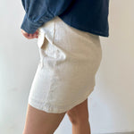 Linen Cargo Skirt - Natural