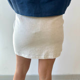 Linen Cargo Skirt - Natural