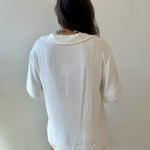 Linen Collared Shirt - Ivory