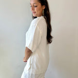 Linen Collared Shirt - Ivory