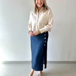 Linen Cropped Shirt - Natural