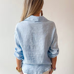 Linen Roll Tab Shirt