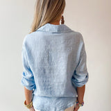 Linen Roll Tab Shirt
