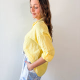 Linen Roll Tab Shirt