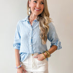 Linen Roll Tab Shirt