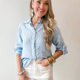 Linen Roll Tab Shirt