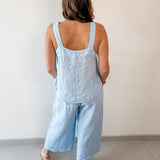 Classic Linen Pants  - Blue