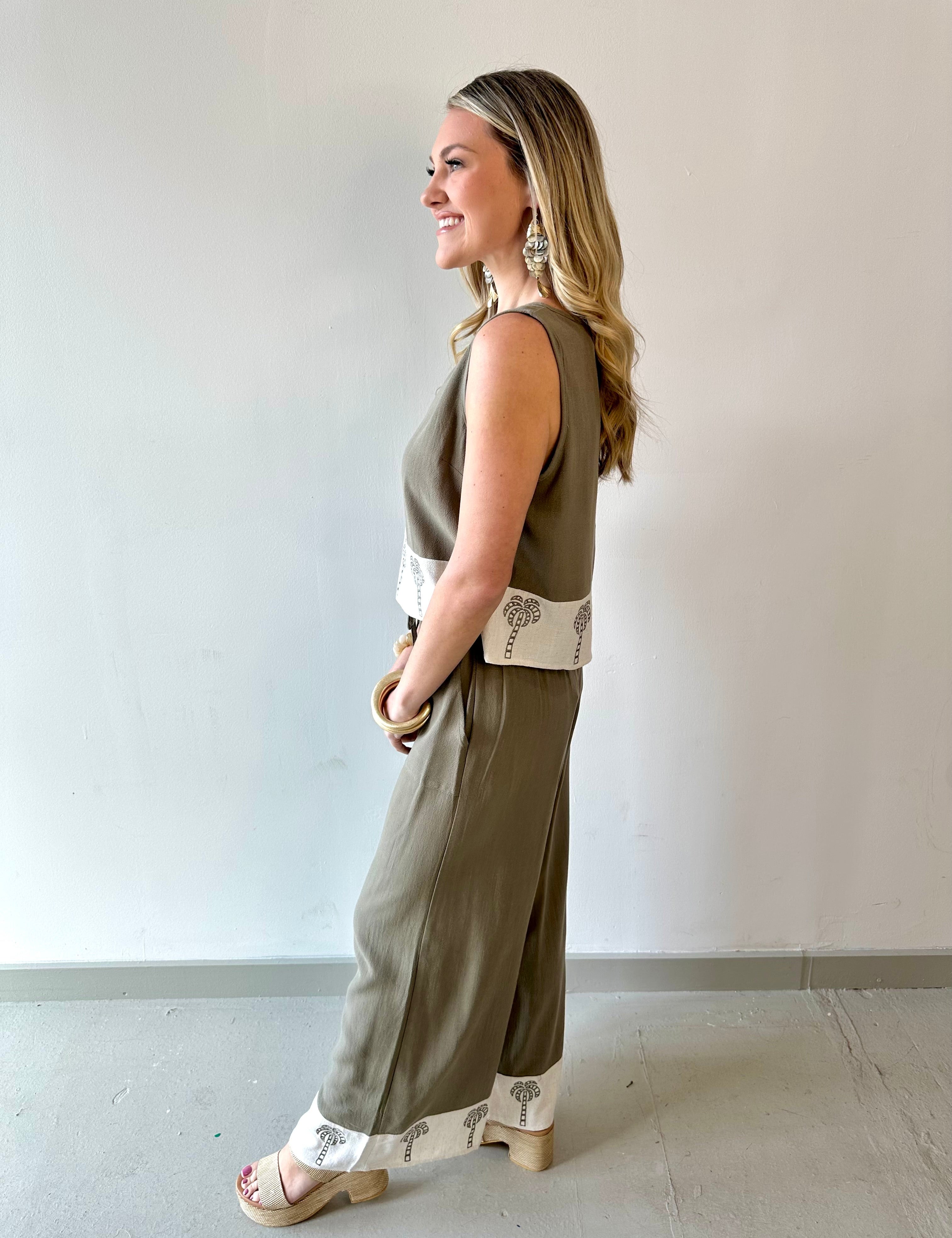 Linen Tank & Pant Set