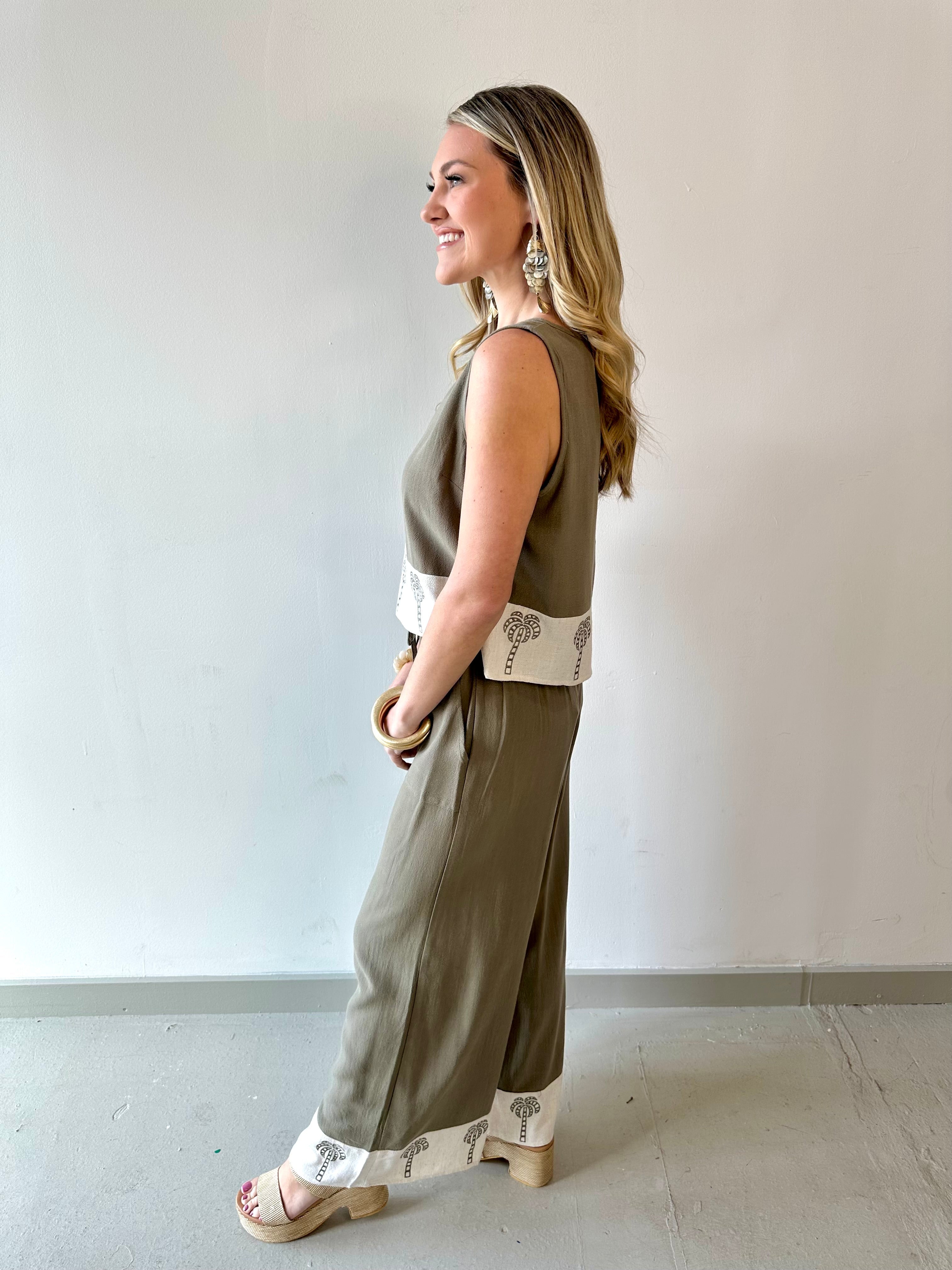 Linen Tank & Pant Set