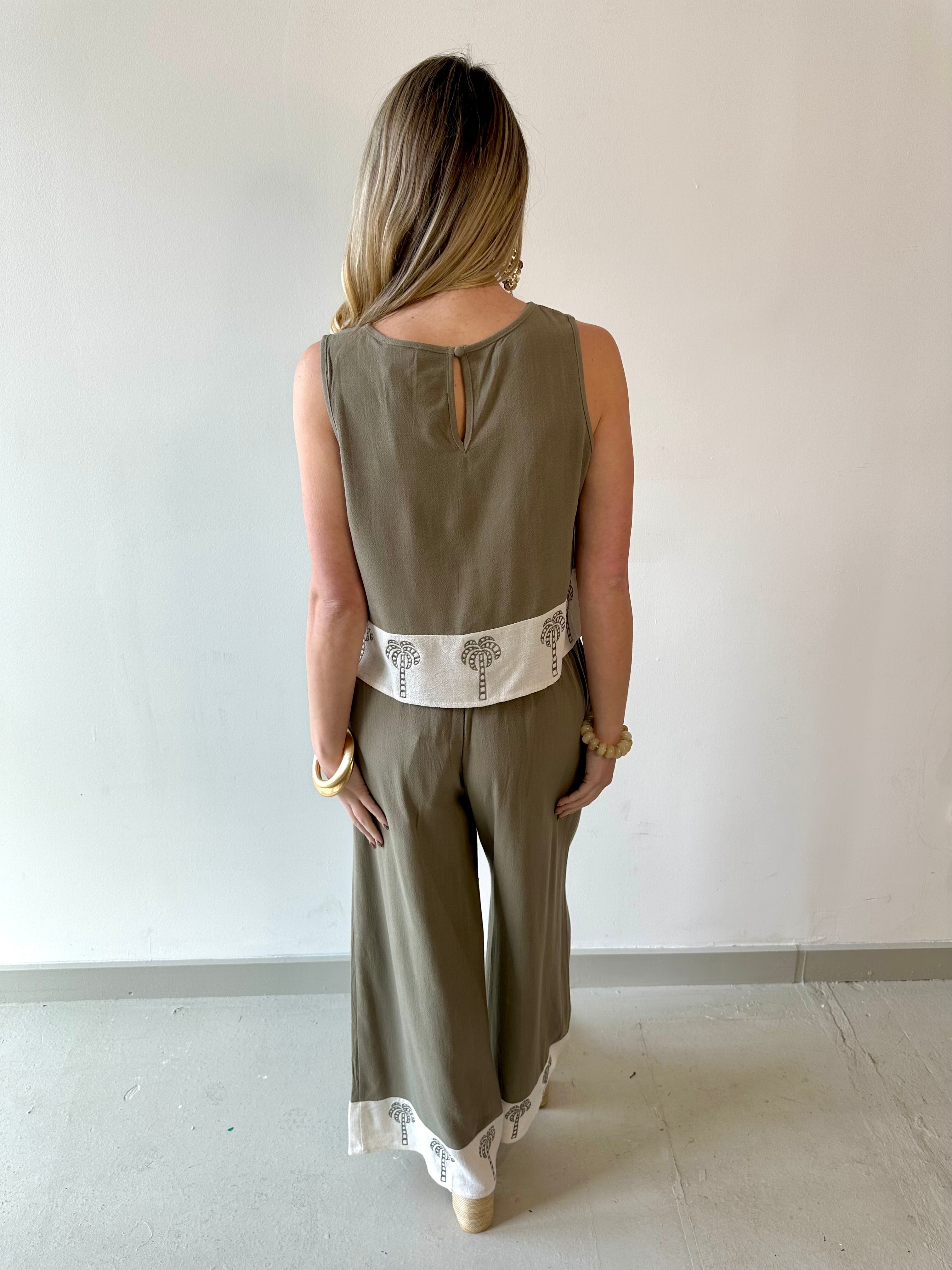 Linen Tank & Pant Set