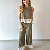 Linen Tank & Pant Set