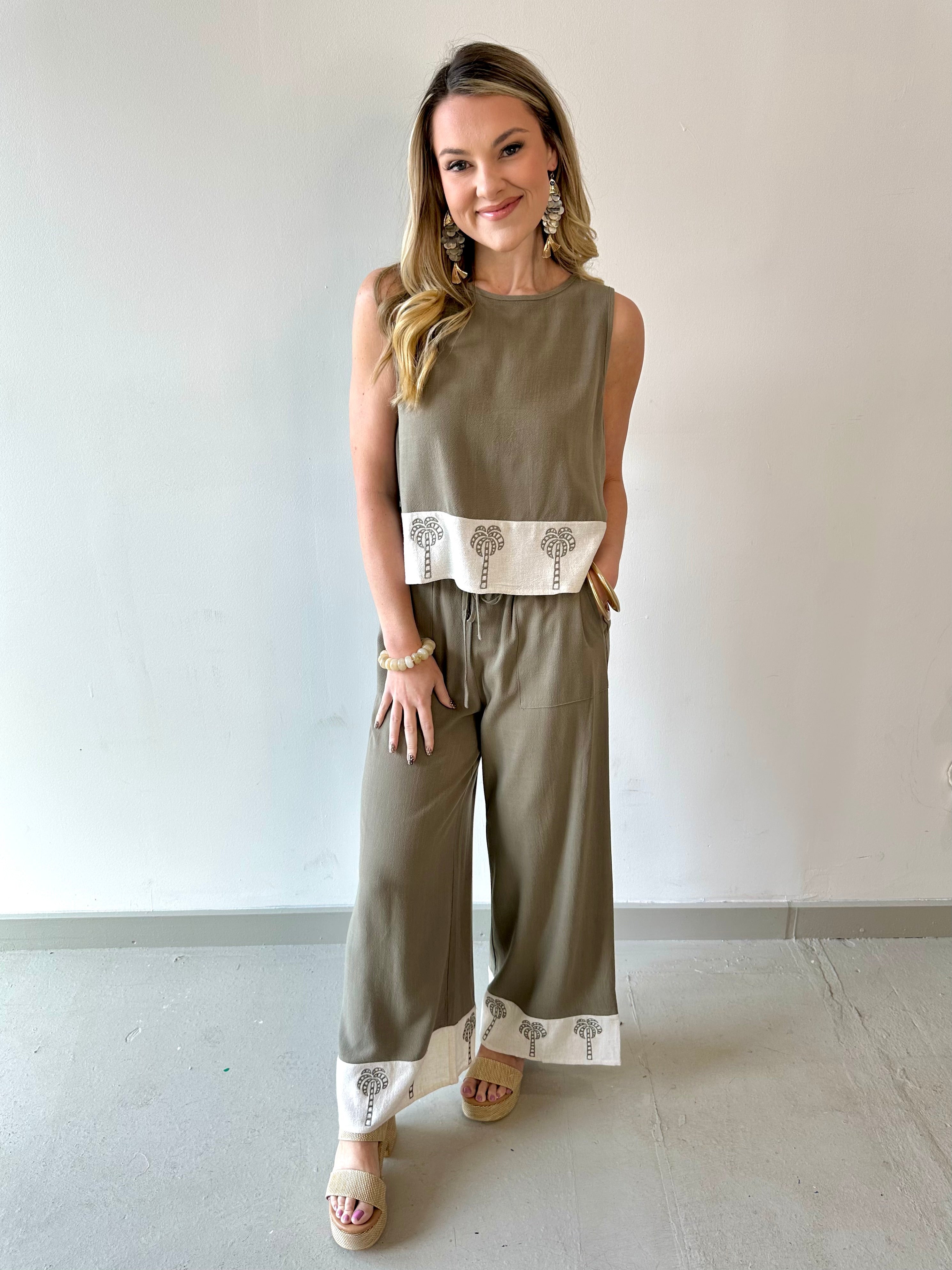 Linen Tank & Pant Set
