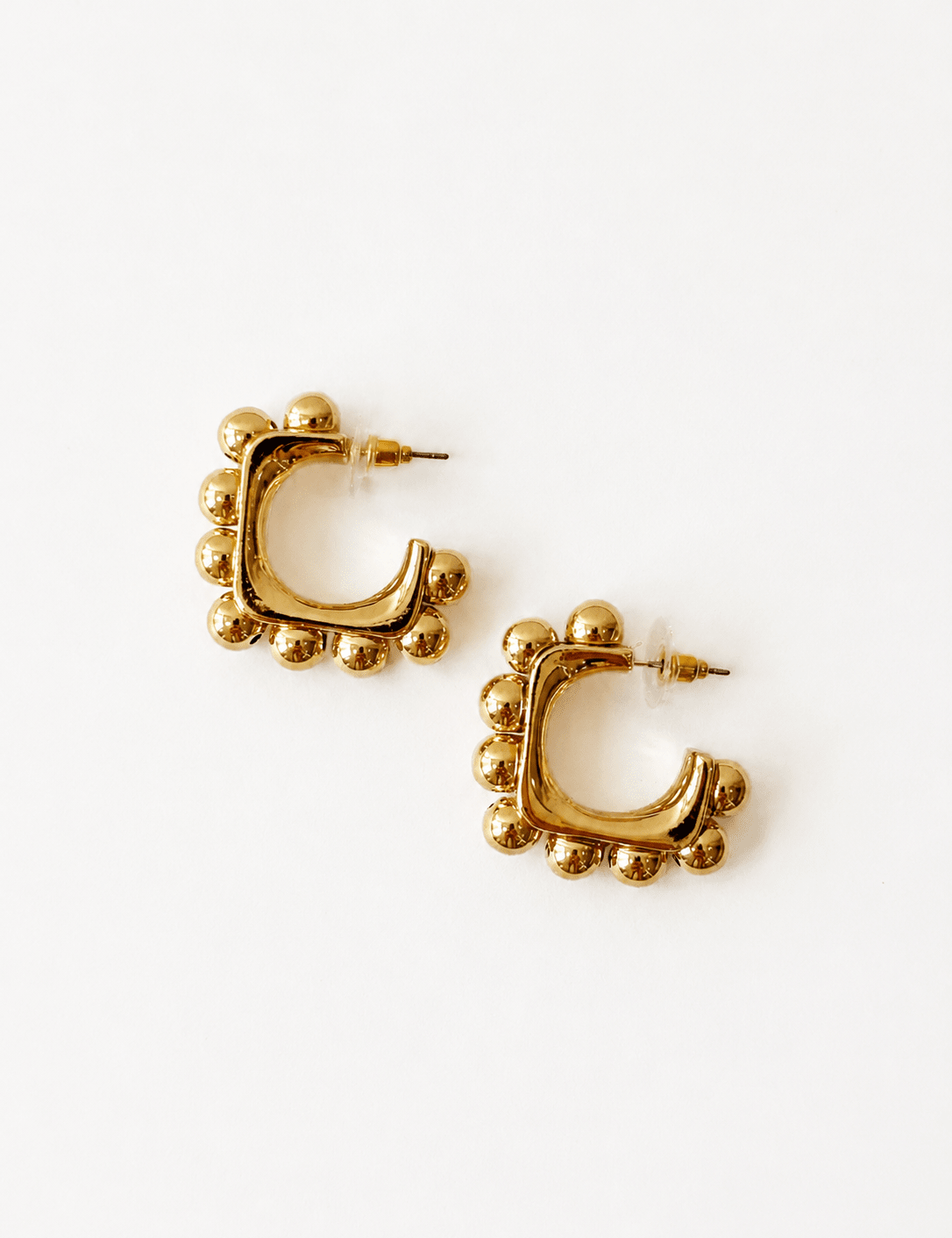 Linked Ball Square Hoops