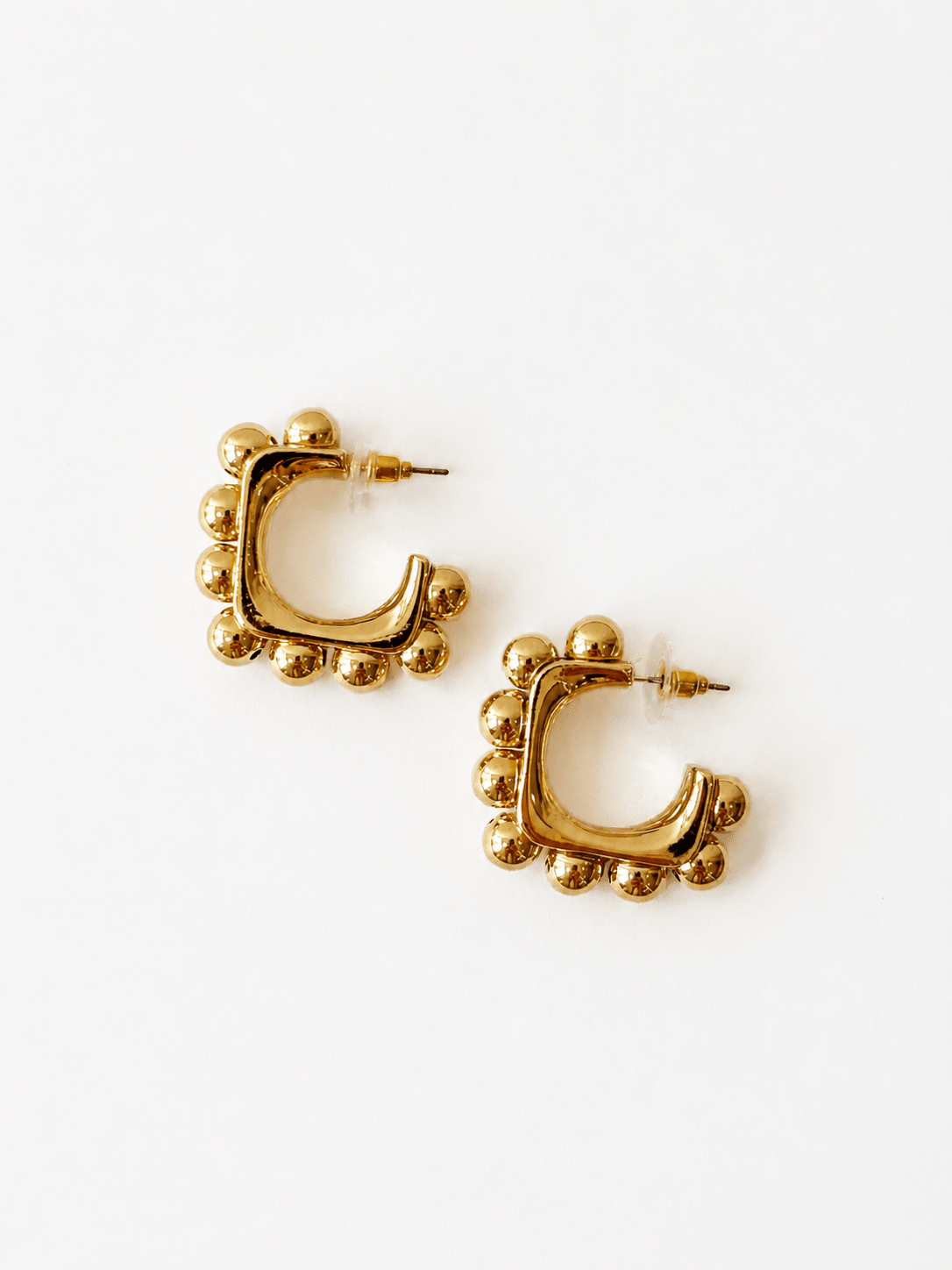 Linked Ball Square Hoops
