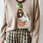 Little Friends Duck Sweater - Mocha