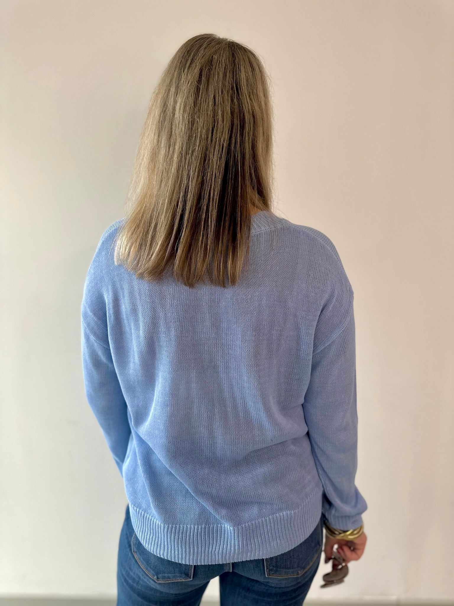 'Lobster' Graphic Sweater - Blue