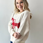 Lobster Knit Sweater - Cream