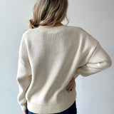 Lobster Knit Sweater - Cream