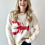 Lobster Knit Sweater - Cream