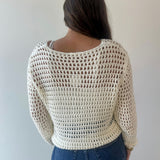 Long Sleeve Crochet Top