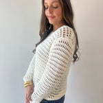 Long Sleeve Crochet Top