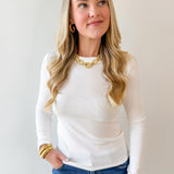 Long Sleeved Top - Ivory