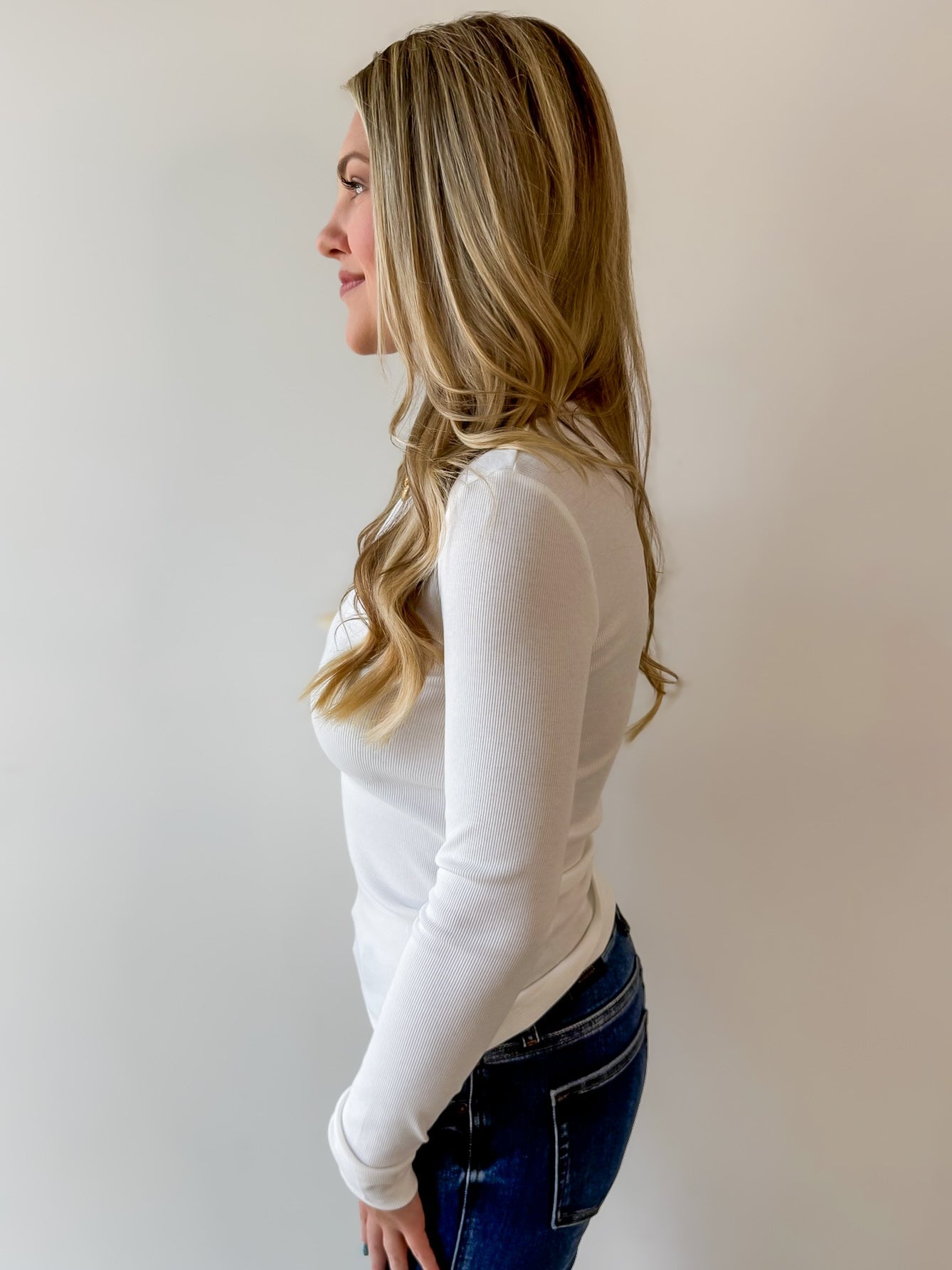 Long Sleeved Top - Ivory