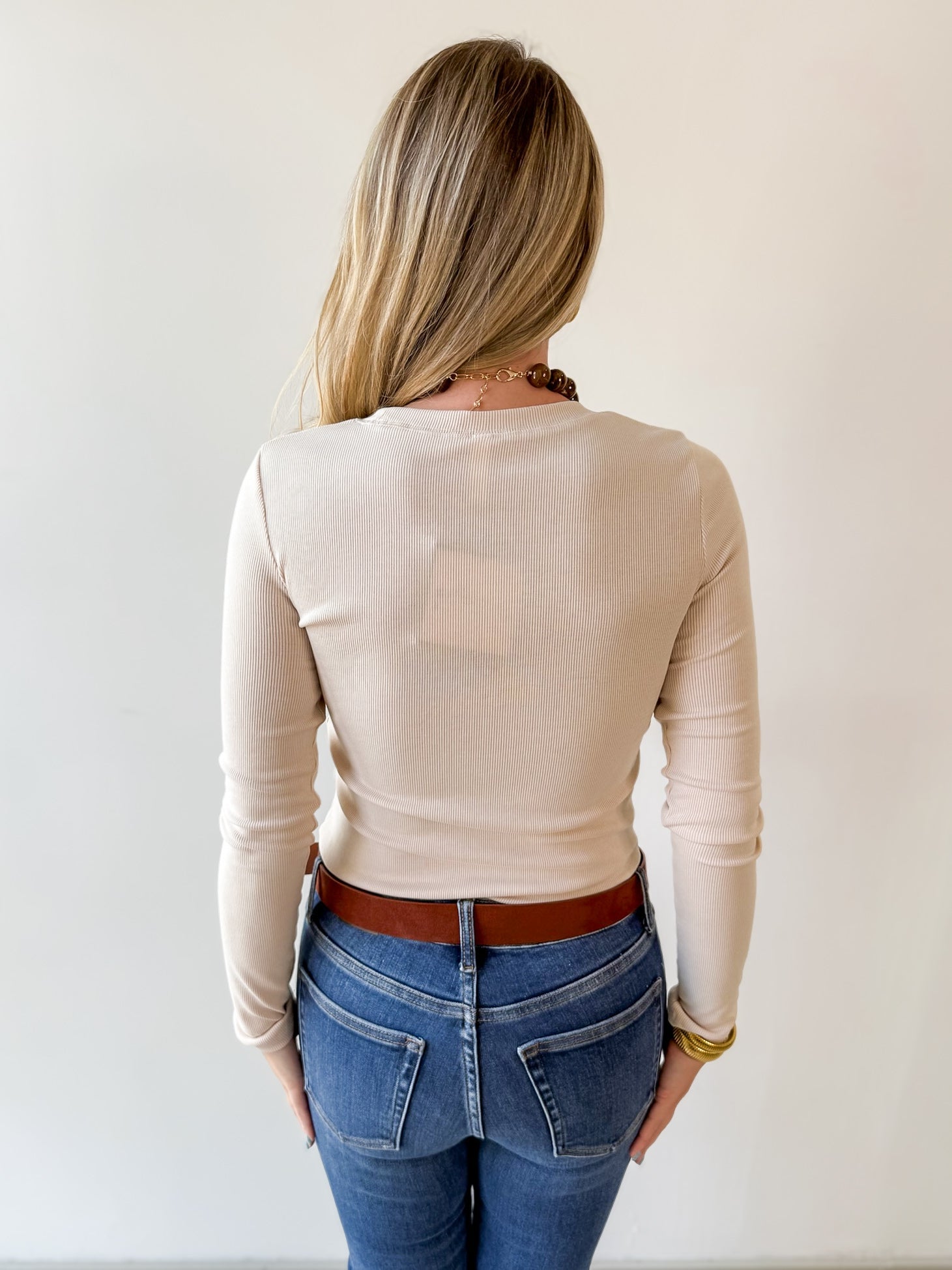 Long Sleeved Top - Oatmilk