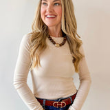 Long Sleeved Top - Oatmilk