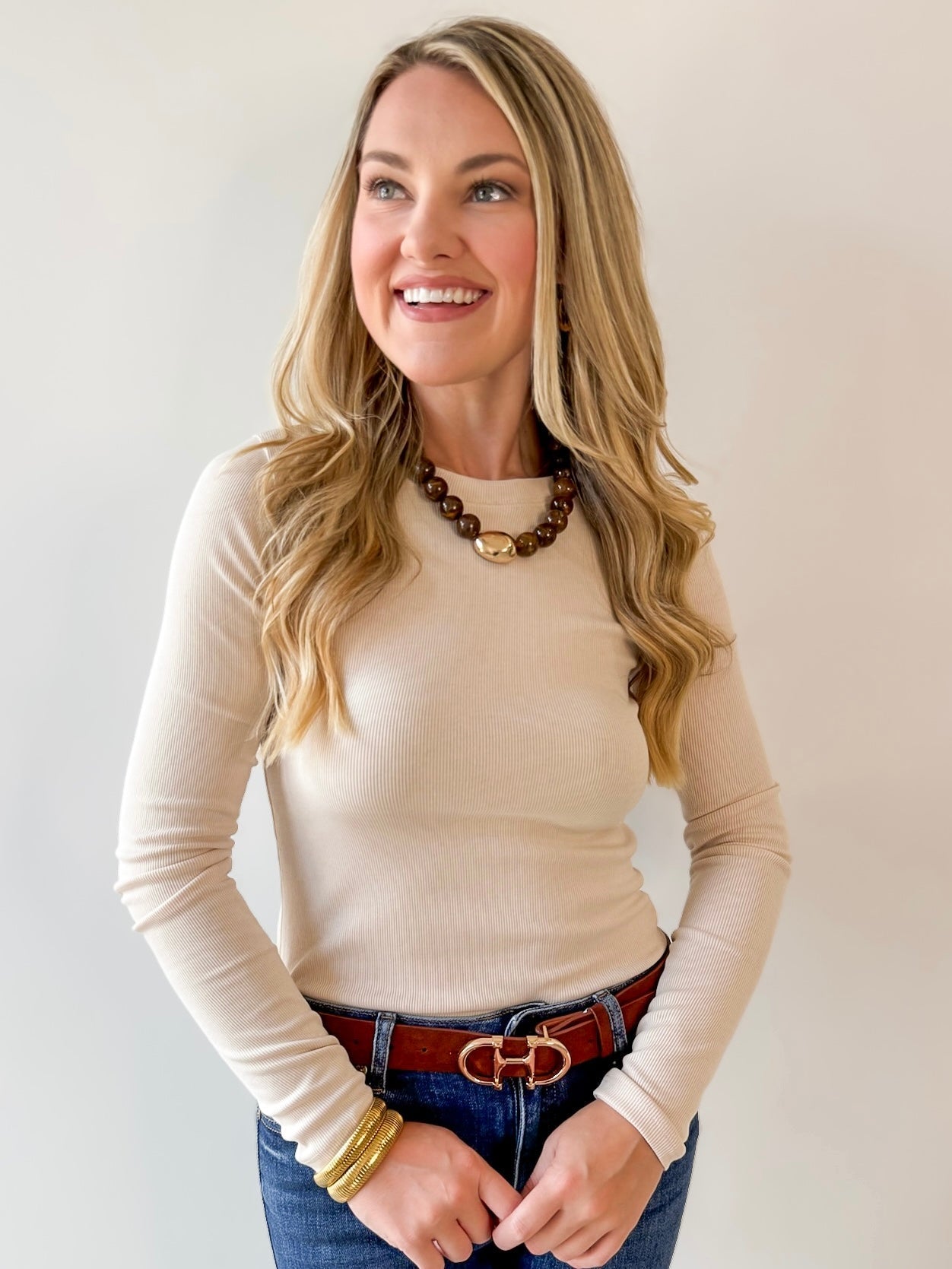 Long Sleeved Top - Oatmilk