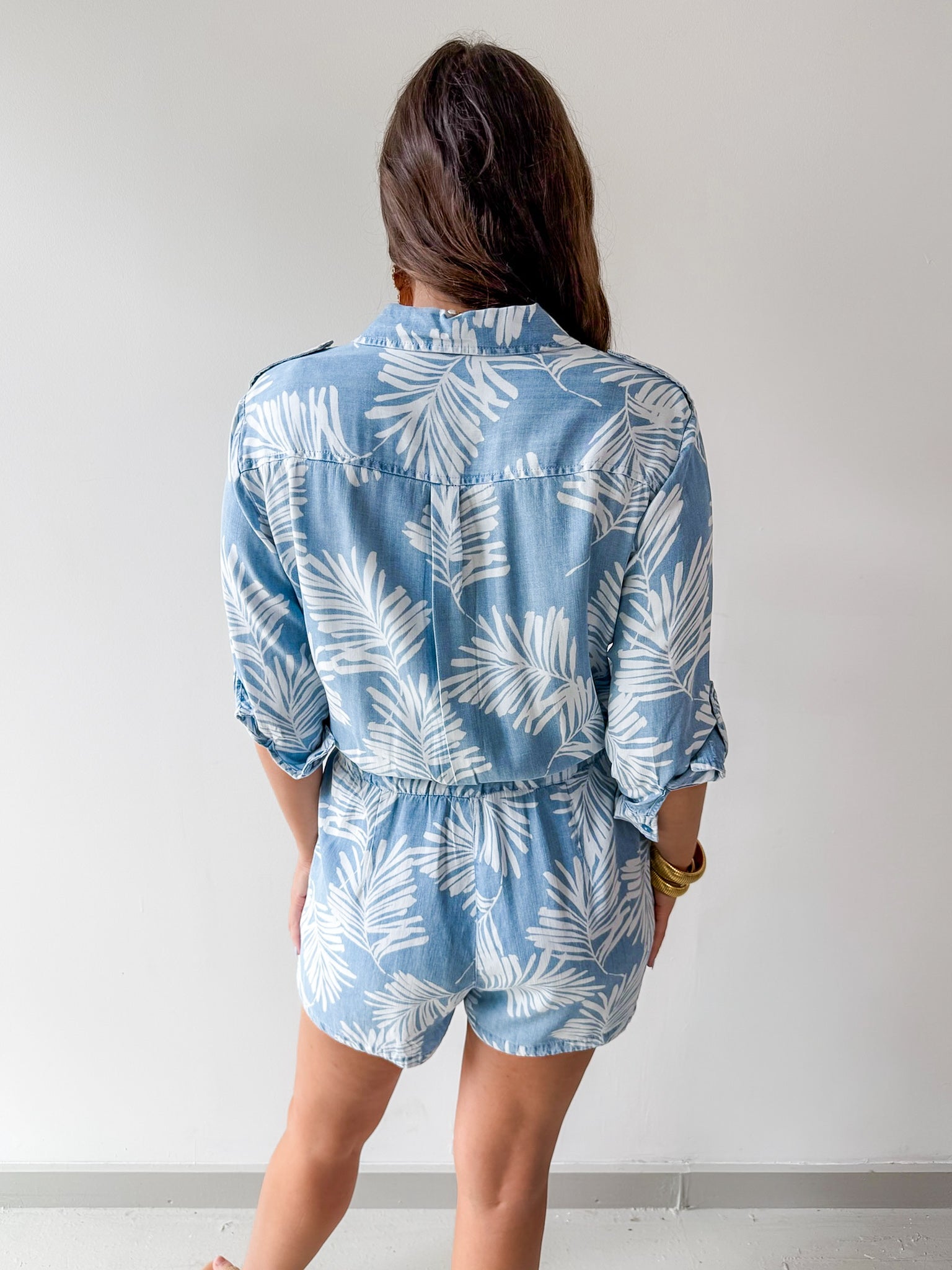 Luba Rolled Tab Utility Style Romper
