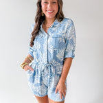 Luba Rolled Tab Utility Style Romper