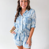 Luba Rolled Tab Utility Style Romper