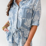 Luba Rolled Tab Utility Style Romper