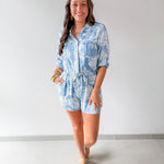 Luba Rolled Tab Utility Style Romper