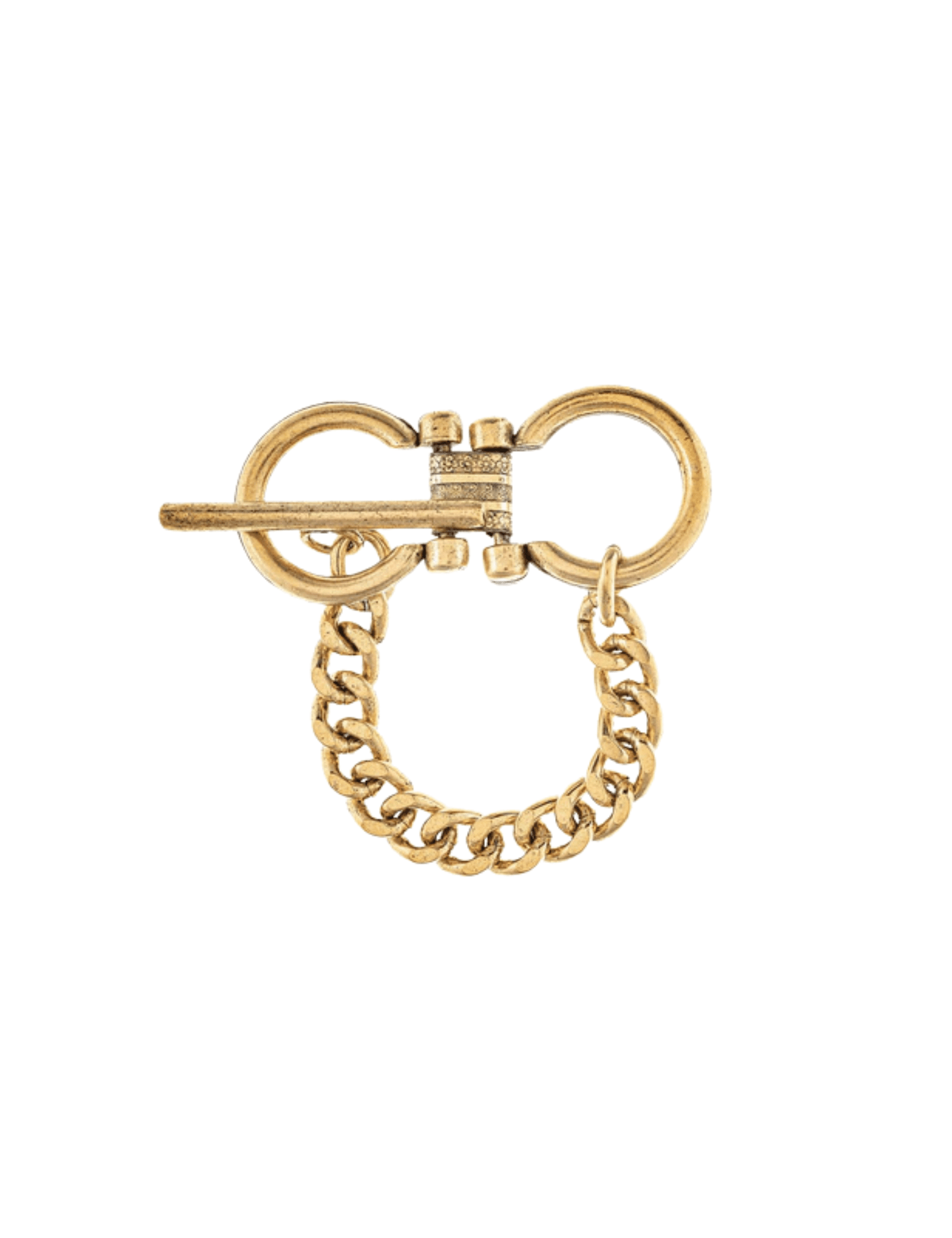 Luca Toggle Chain Bracelet - 22K Gold