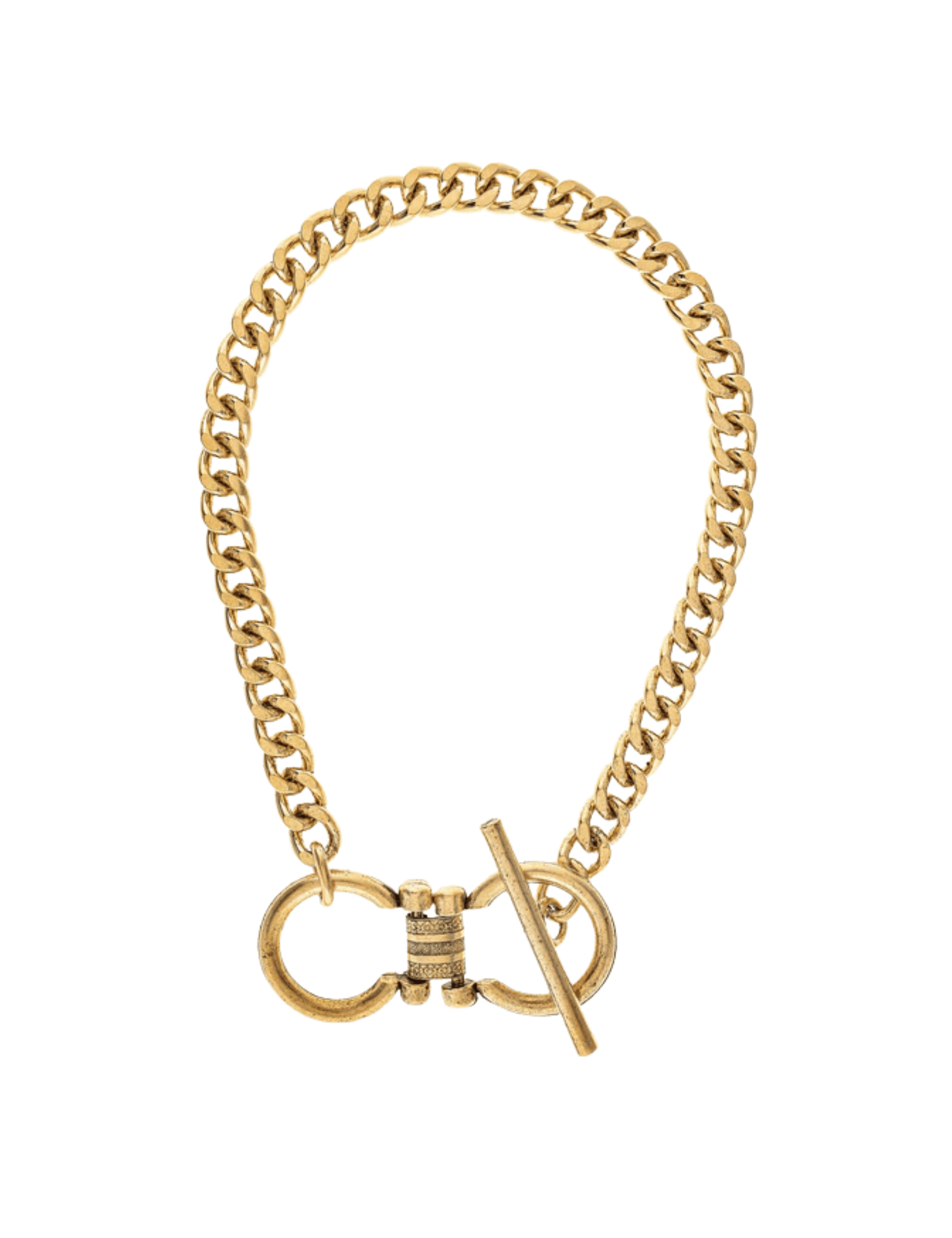 Lyla Toggle Chain Necklace - 22K Gold