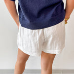 Lynette Cotton Gauze Shorts - White
