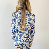 Mae Blue Floral Shirt & Shorts Set
