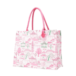 Mahjong Block Print Tote Bag