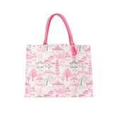 Mahjong Block Print Tote Bag