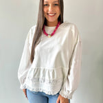 Marble Stone Ball & Gold Accent Necklace