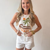 Maui Jacqard Knit Top