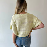 Melange Relaxed Sweater - Pistachio