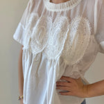 Mesh Appliqué Detail Top