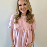 Mesh Appliqué Detail Top