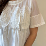 Mesh Appliqué Detail Top