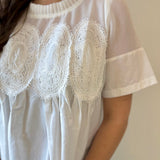 Mesh Appliqué Detail Top