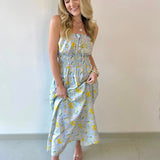 Miranda Sky Blue Maxi Dress