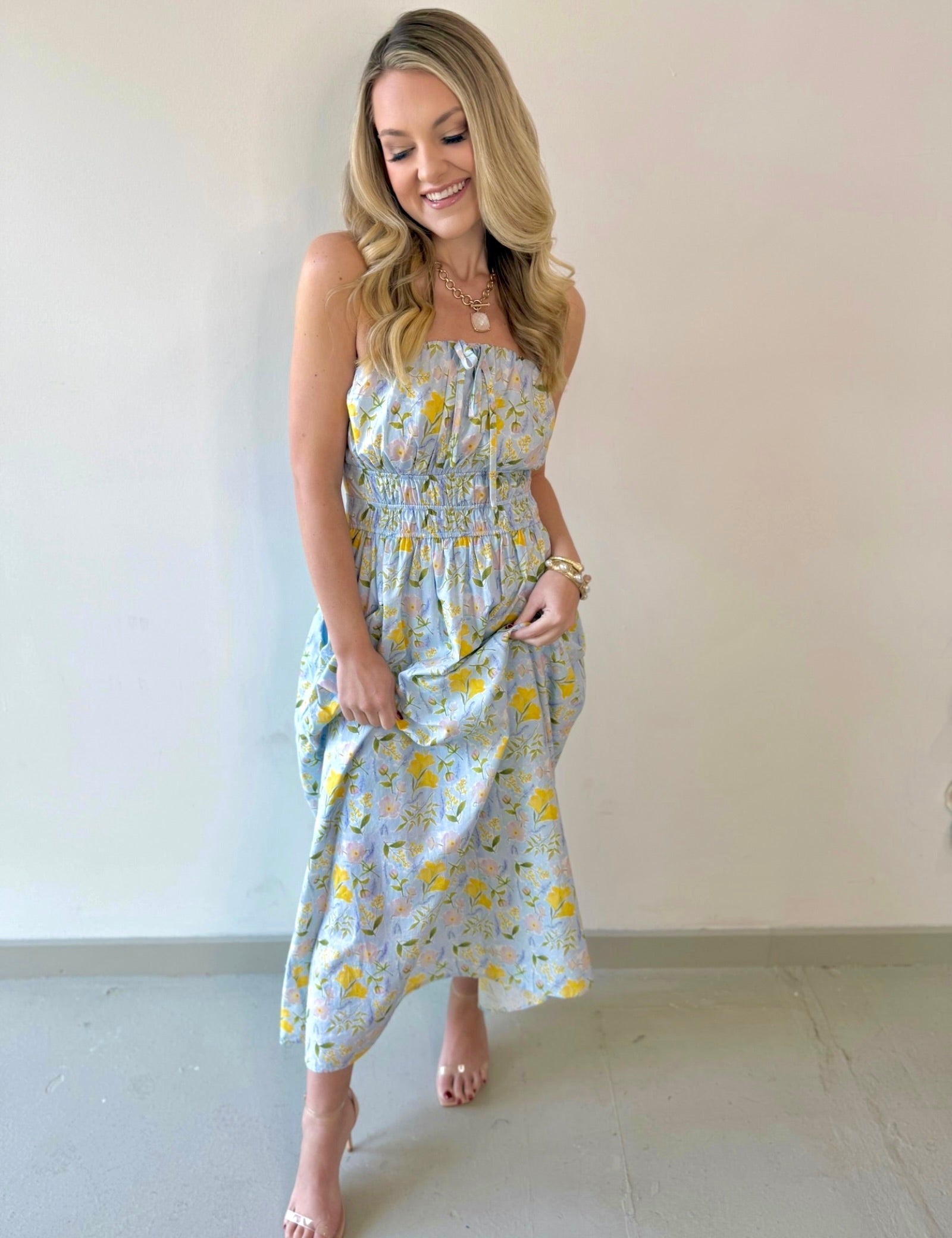 Miranda Sky Blue Maxi Dress